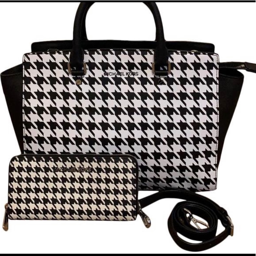 Gorgeous MK Houndstooth Set! Super rare!